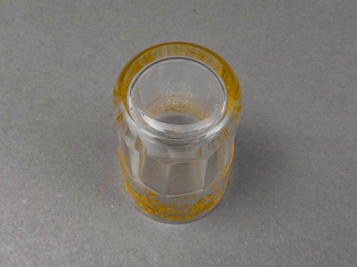 Saint St Louis Crystal France Rabat Gold Gilded Tea Tumbler Glass
