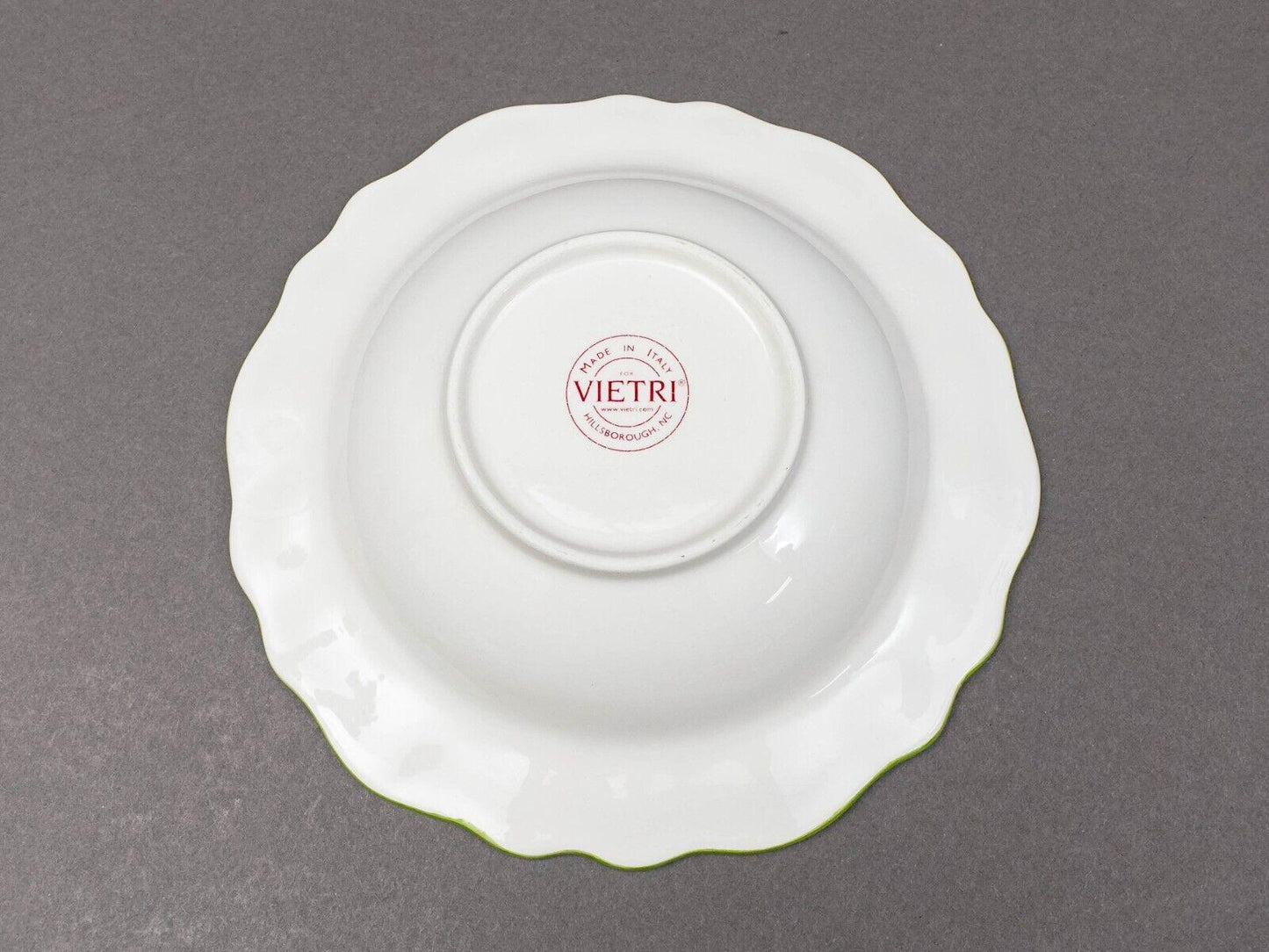 Vietri Italy Oasi Oasis Palm Tree Scales 7 1/2" Rimmed Soup Cereal Bowl Set Of 4