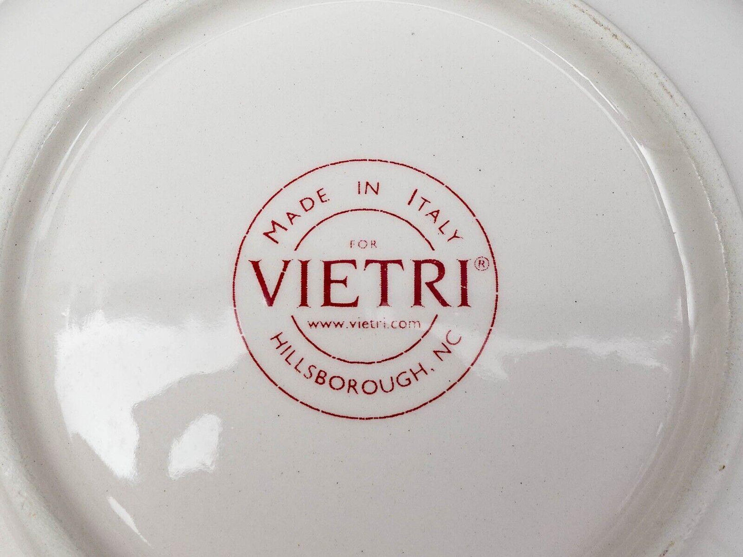 Vietri Italy Oasi Oasis Palm Tree Scales 7 1/2" Rimmed Soup Cereal Bowl Set Of 4
