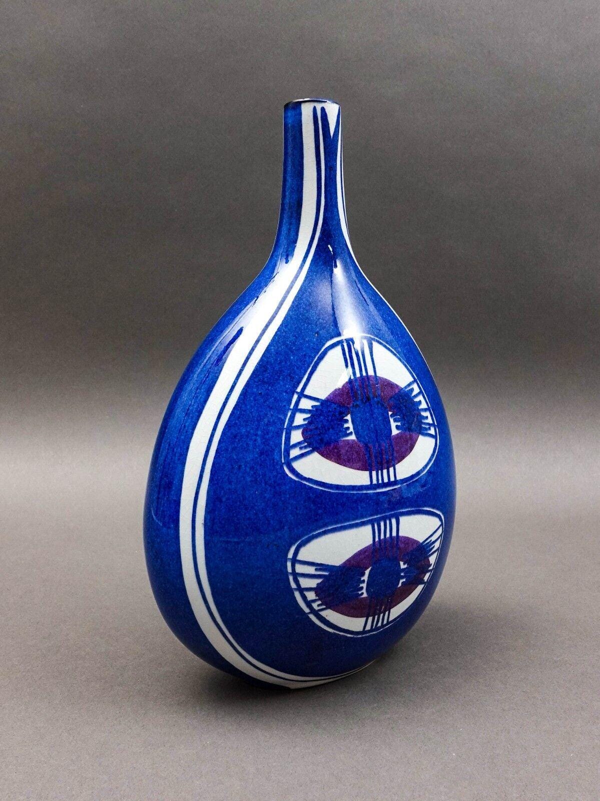 Royal Copenhagen Denmark Inge Lise Koefoed Vintage Tenera Fajance Flower Vase