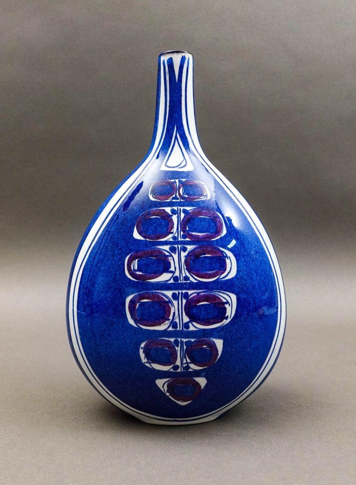 Royal Copenhagen Denmark Inge Lise Koefoed Vintage Tenera Fajance Flower Vase