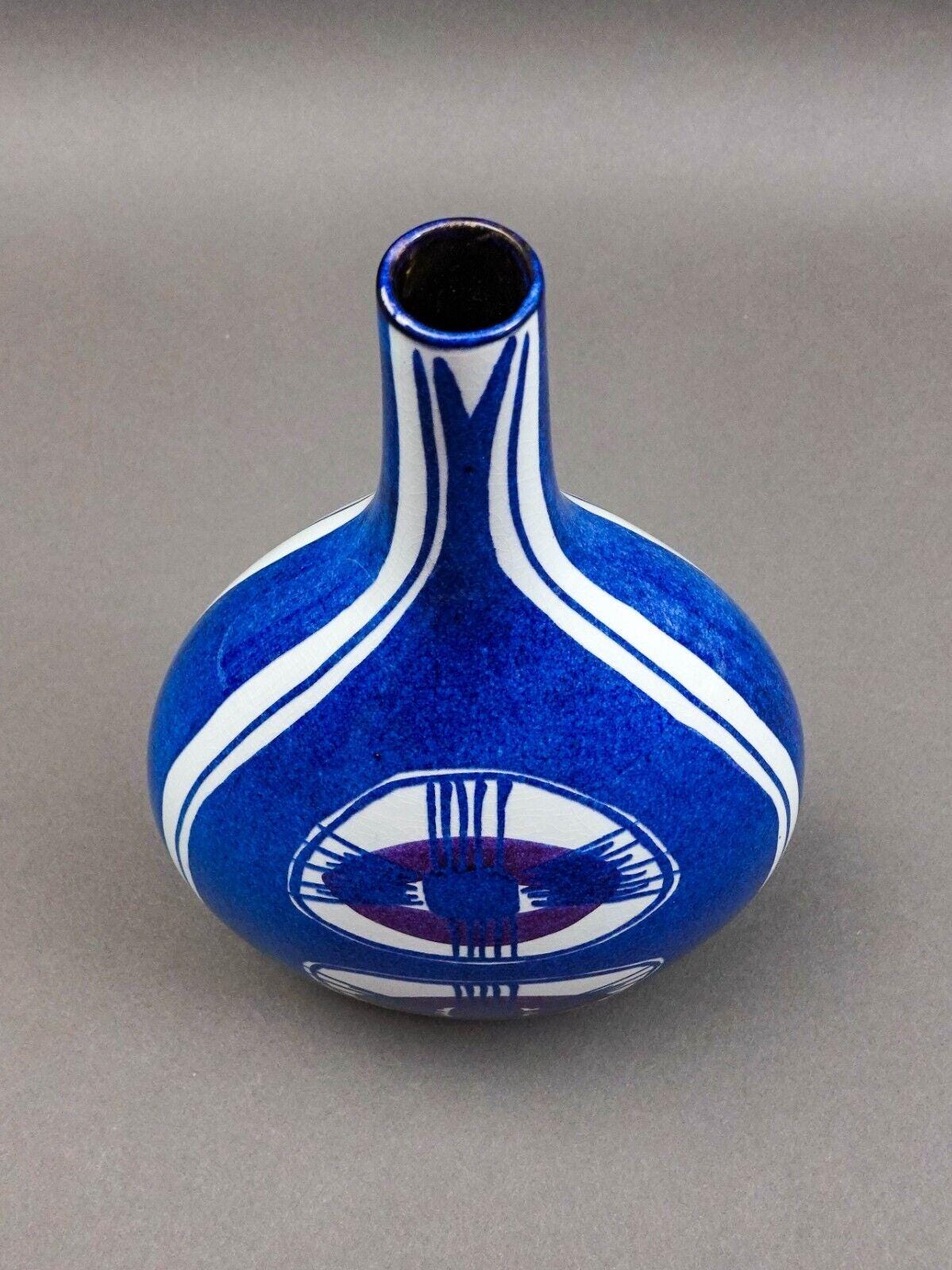 Royal Copenhagen Denmark Inge Lise Koefoed Vintage Tenera Fajance Flower Vase