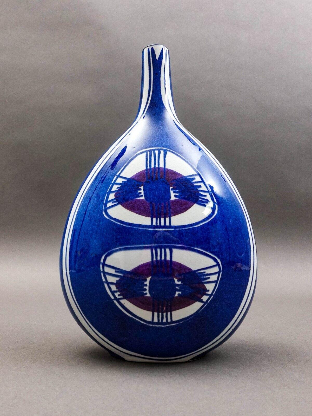 Royal Copenhagen Denmark Inge Lise Koefoed Vintage Tenera Fajance Flower Vase