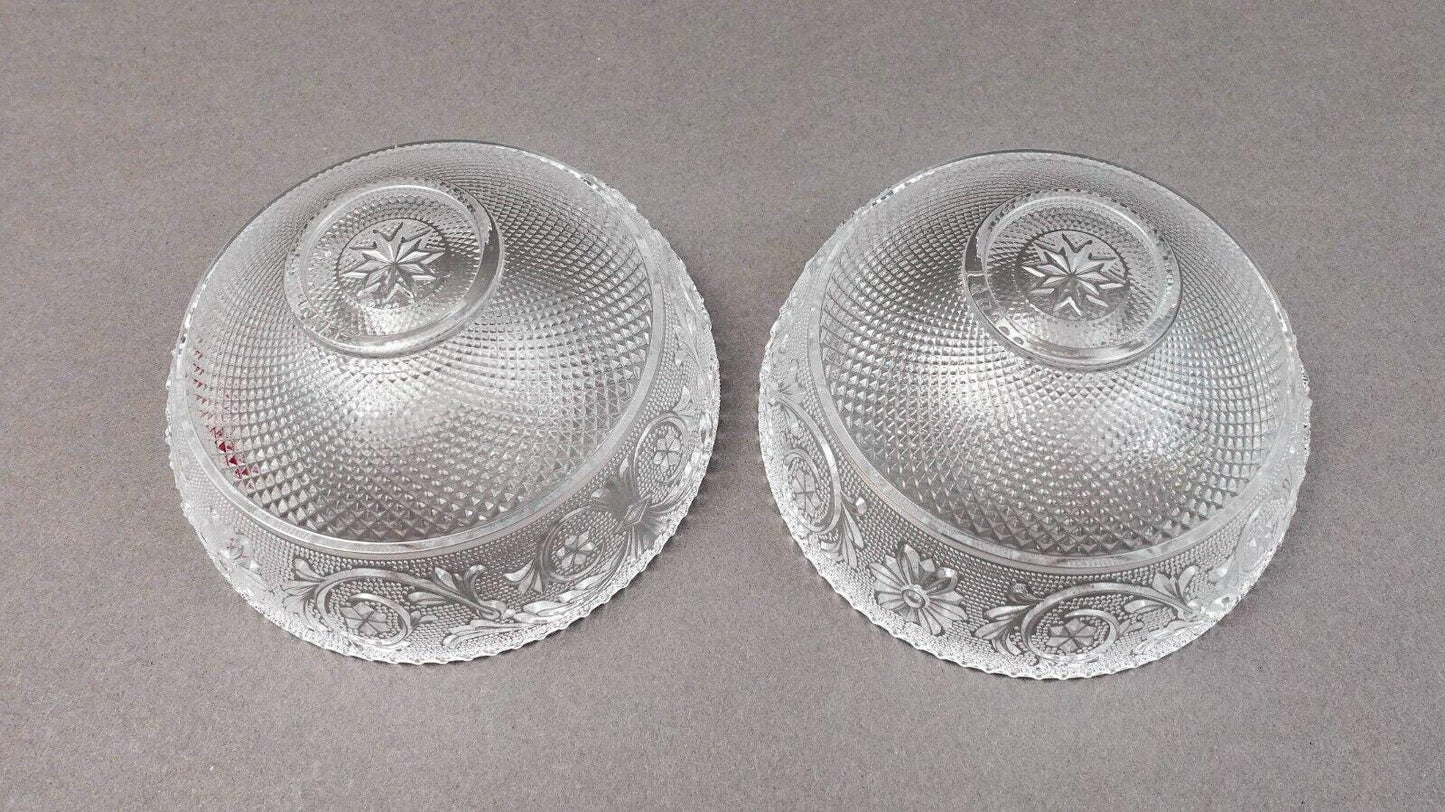 Baccarat Crystal France Arabesque Candy Dish Bowl With Box Set Of 2