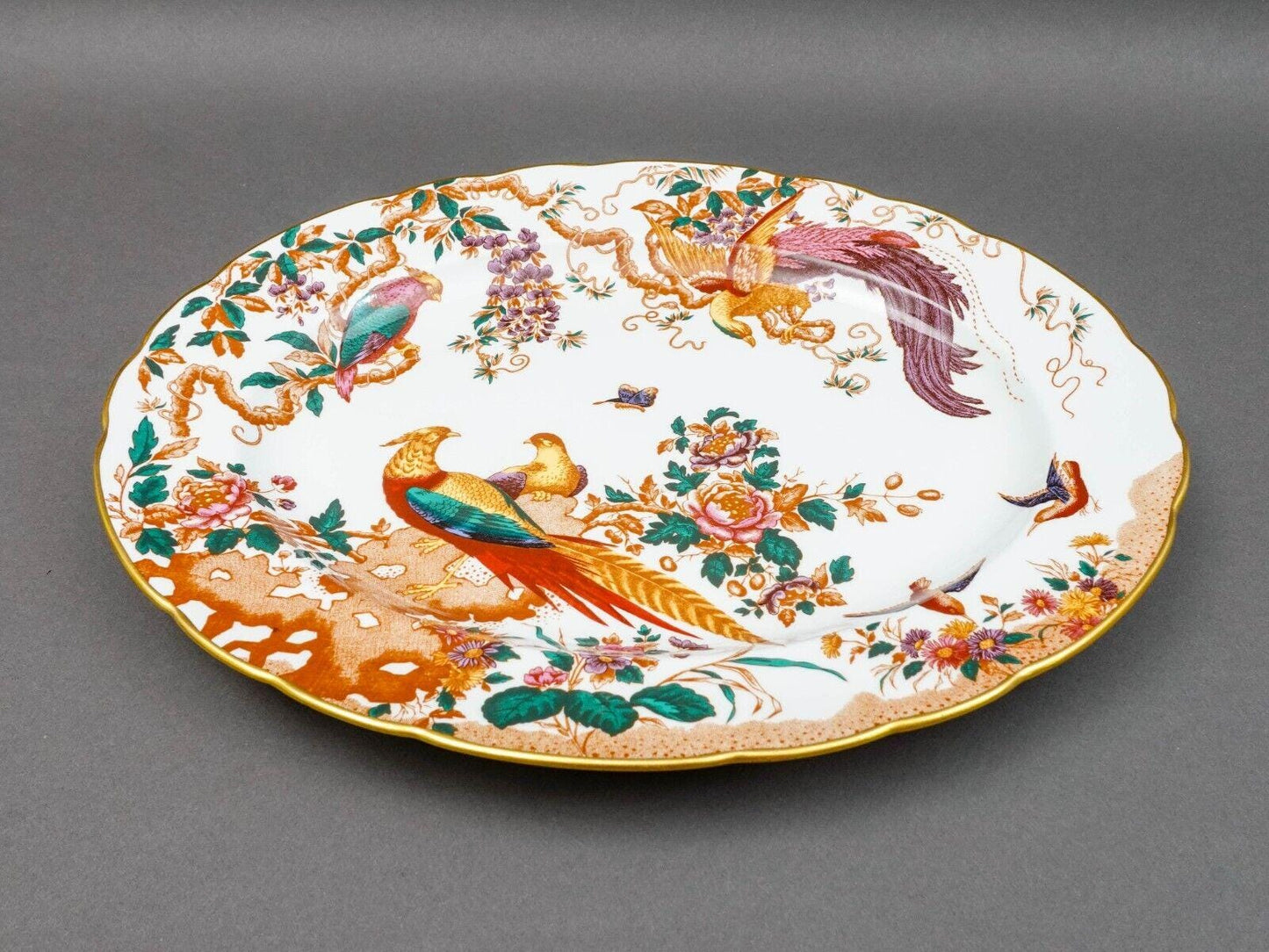 Royal Crown Derby Olde Avesbury Birds 15" Bone China Oval Serving Platter