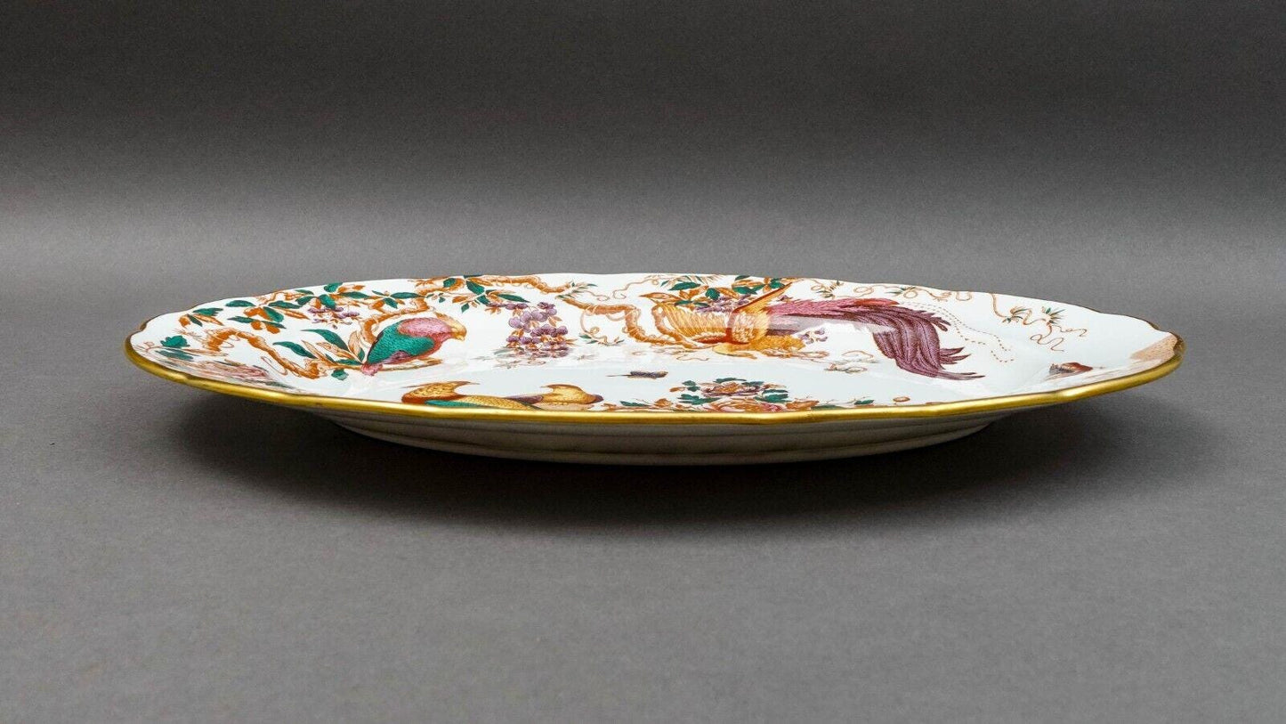 Royal Crown Derby Olde Avesbury Birds 15" Bone China Oval Serving Platter