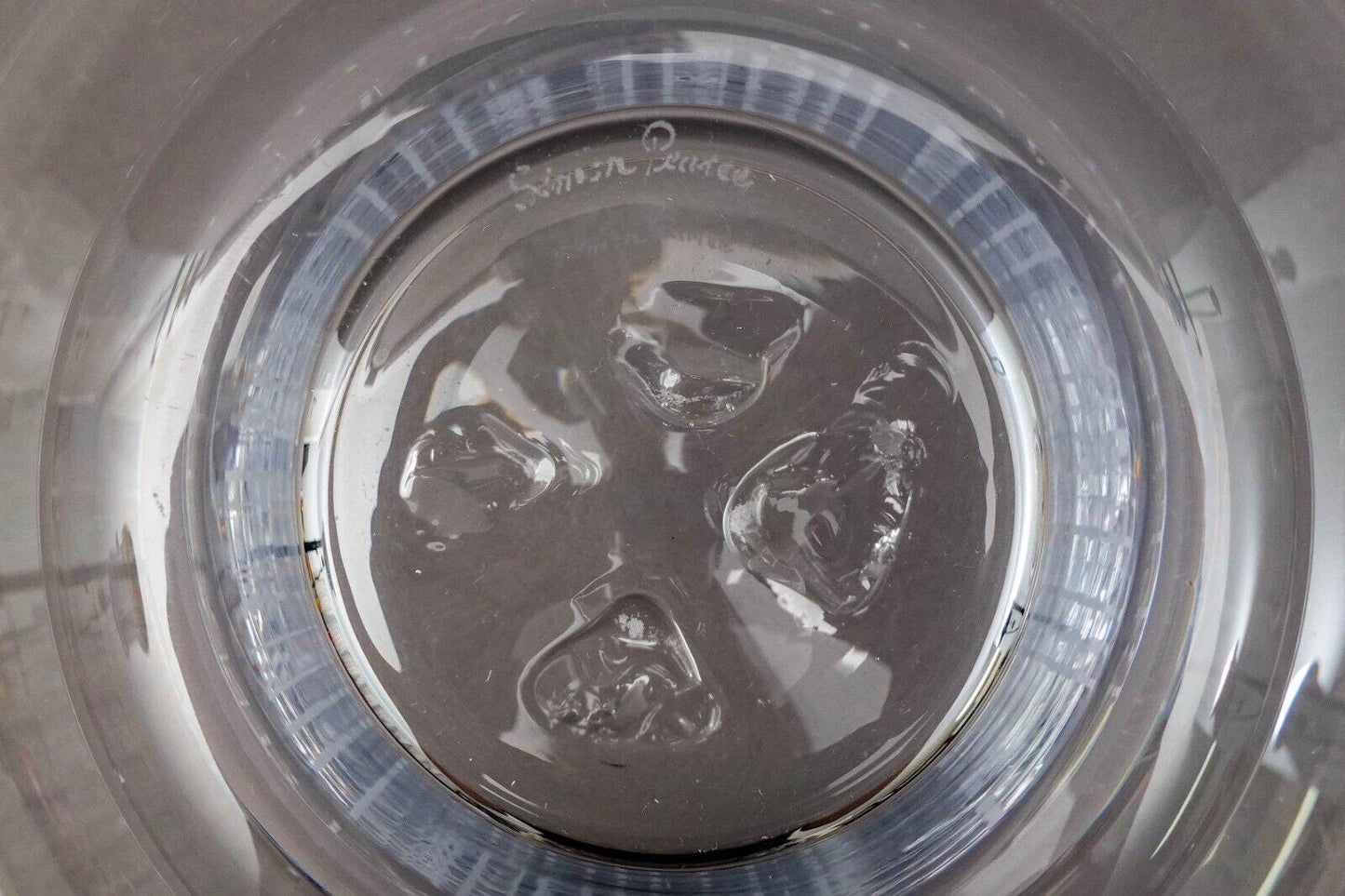 Simon Pearce Bless This Home With Love And Laughter Crystal Centerpiece Bowl 14"