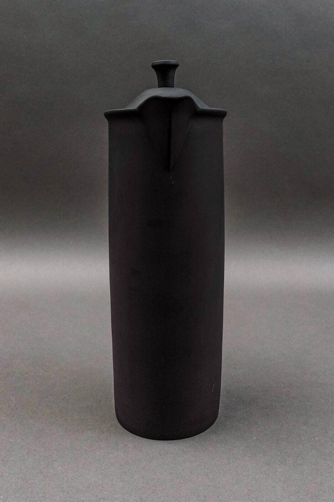 Wedgwood England Robert Minkin Basalt Black Jasperware Chocolate Coffee Pot