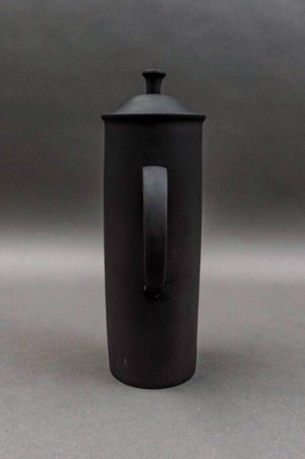 Wedgwood England Robert Minkin Basalt Black Jasperware Chocolate Coffee Pot