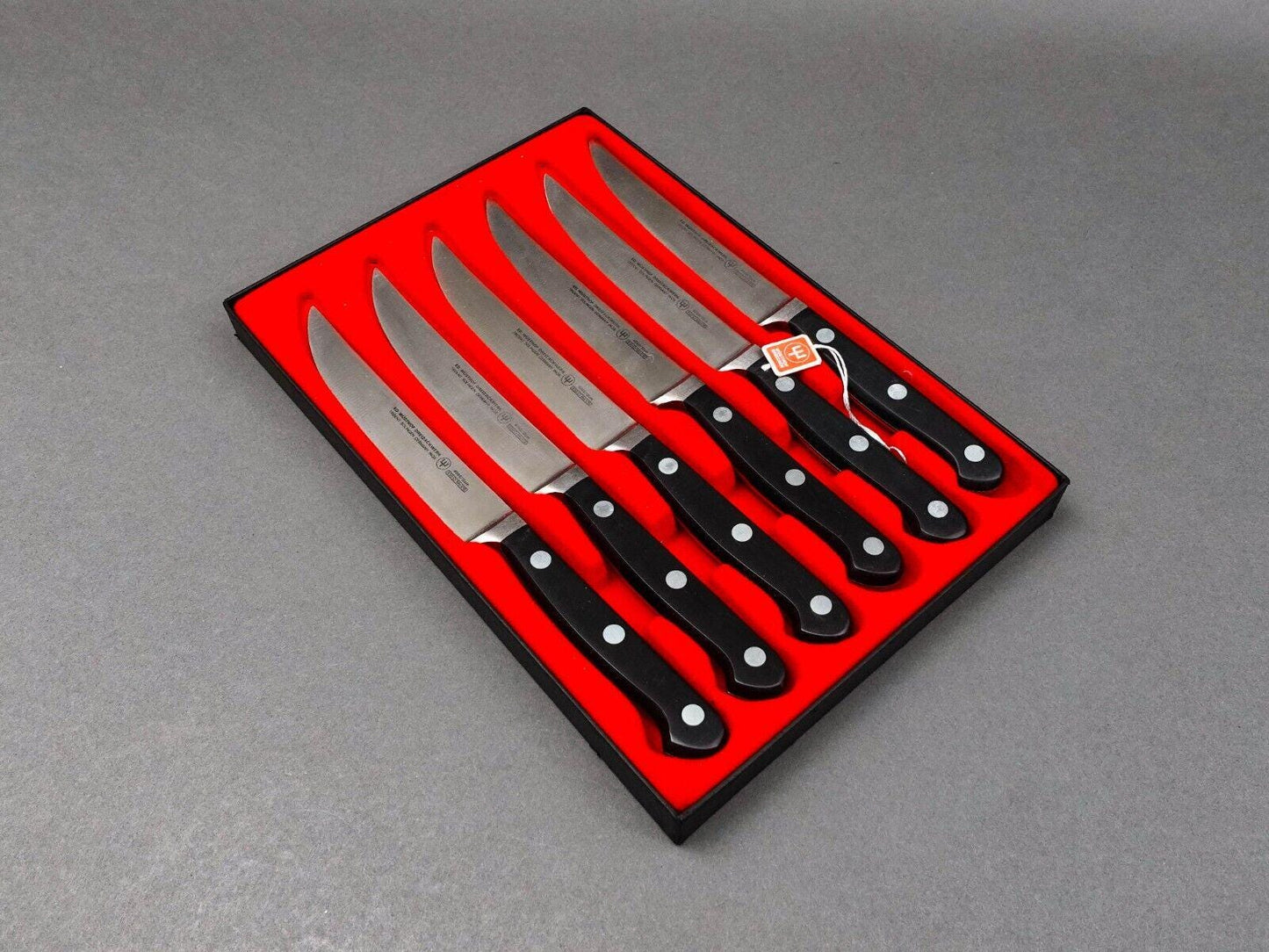 Wusthof Soligen Germany 4068/12cm X50 Cr Mo V15 Classic Steak Knives Set Of 6