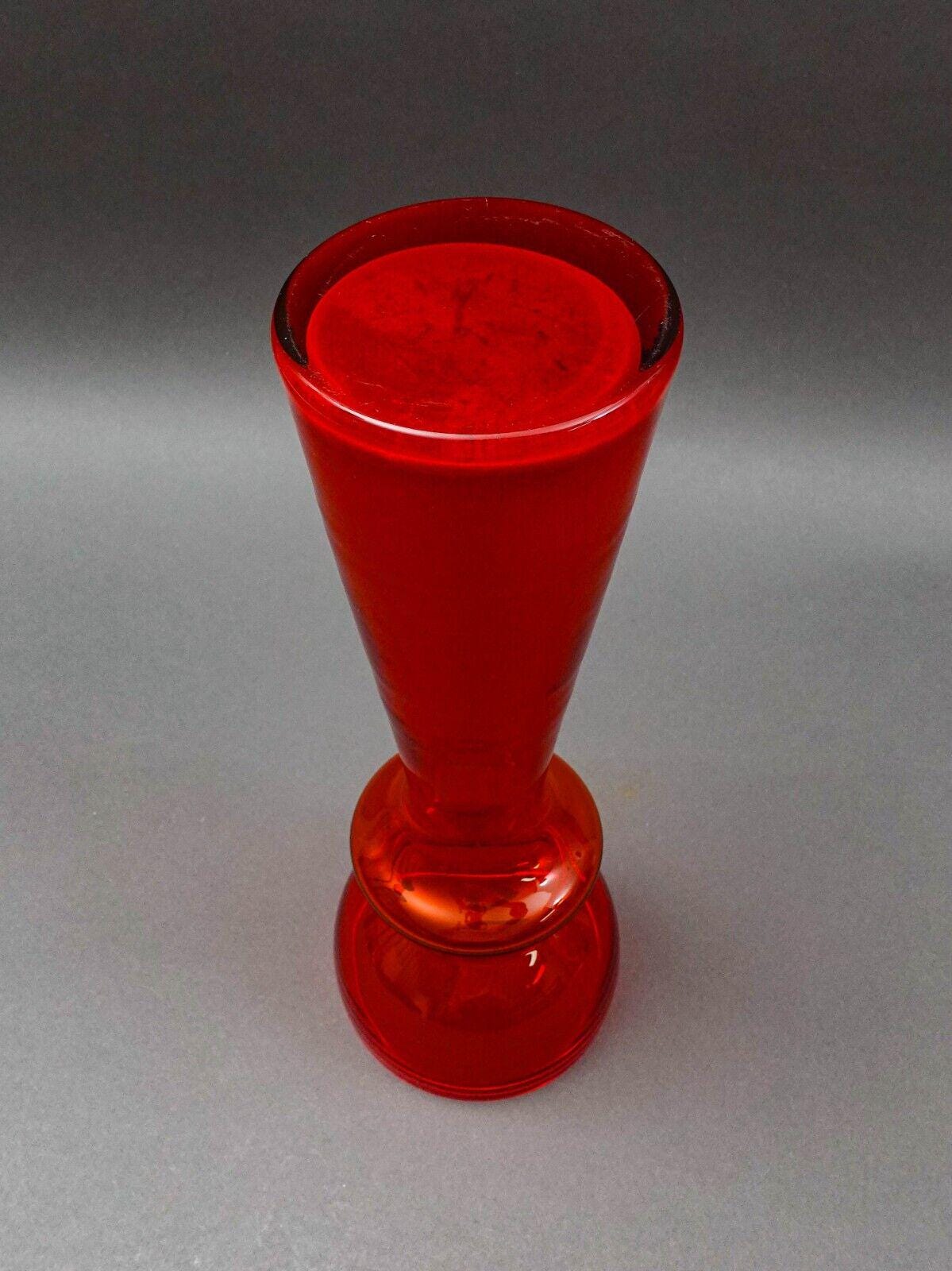 Stefan Sadowski (B. 1941) Poland 1970s Sudety Glasswork Glass Vase 14.75" (Read)