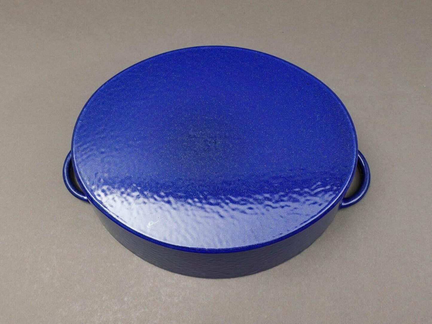 Staub France Basix #31 Blue Enamel Cast Iron Oval Dutch Oven Casserole 6 Qt