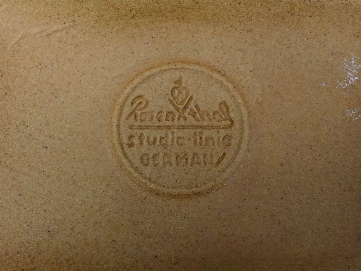 Rosenthal Germany Tapio Wirkkala Pop Art Crinkle Brown Paper Bag Vase 4 1/2"