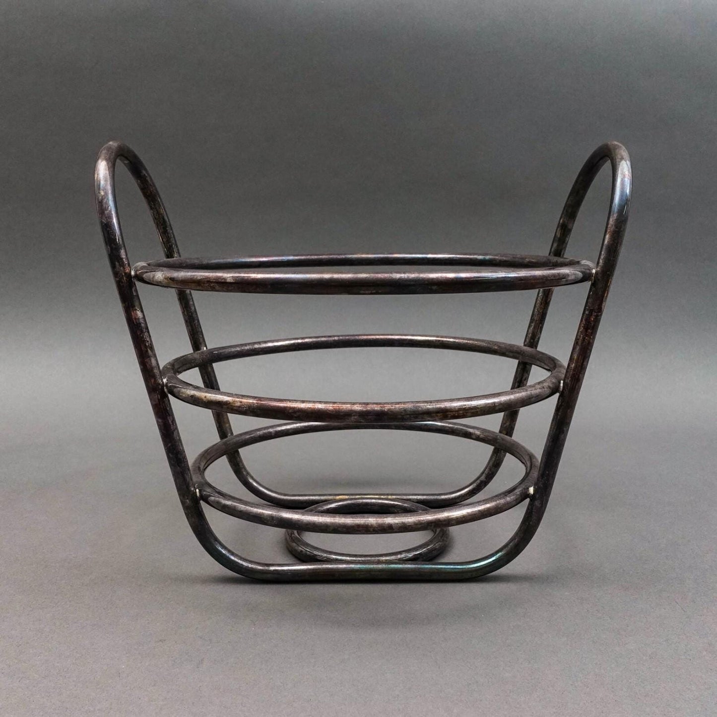 Lino Sabattini (Italian, 1925-2016) MCM Silver Plated Metal Wire Fruit Basket