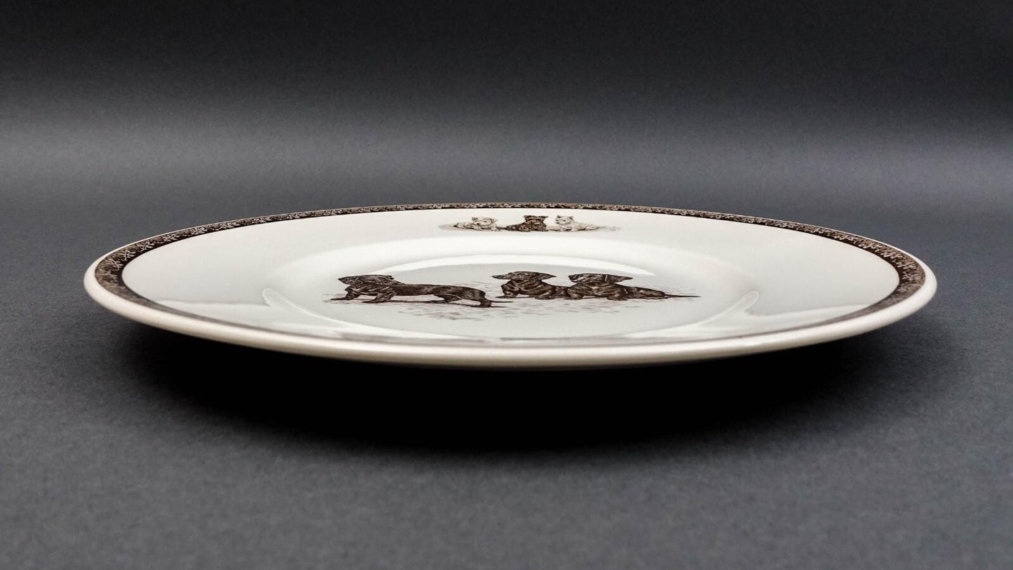 Wedgwood Non-Sporting Terrier Working Dog Two's Company Dachshunds Plate Kirmse