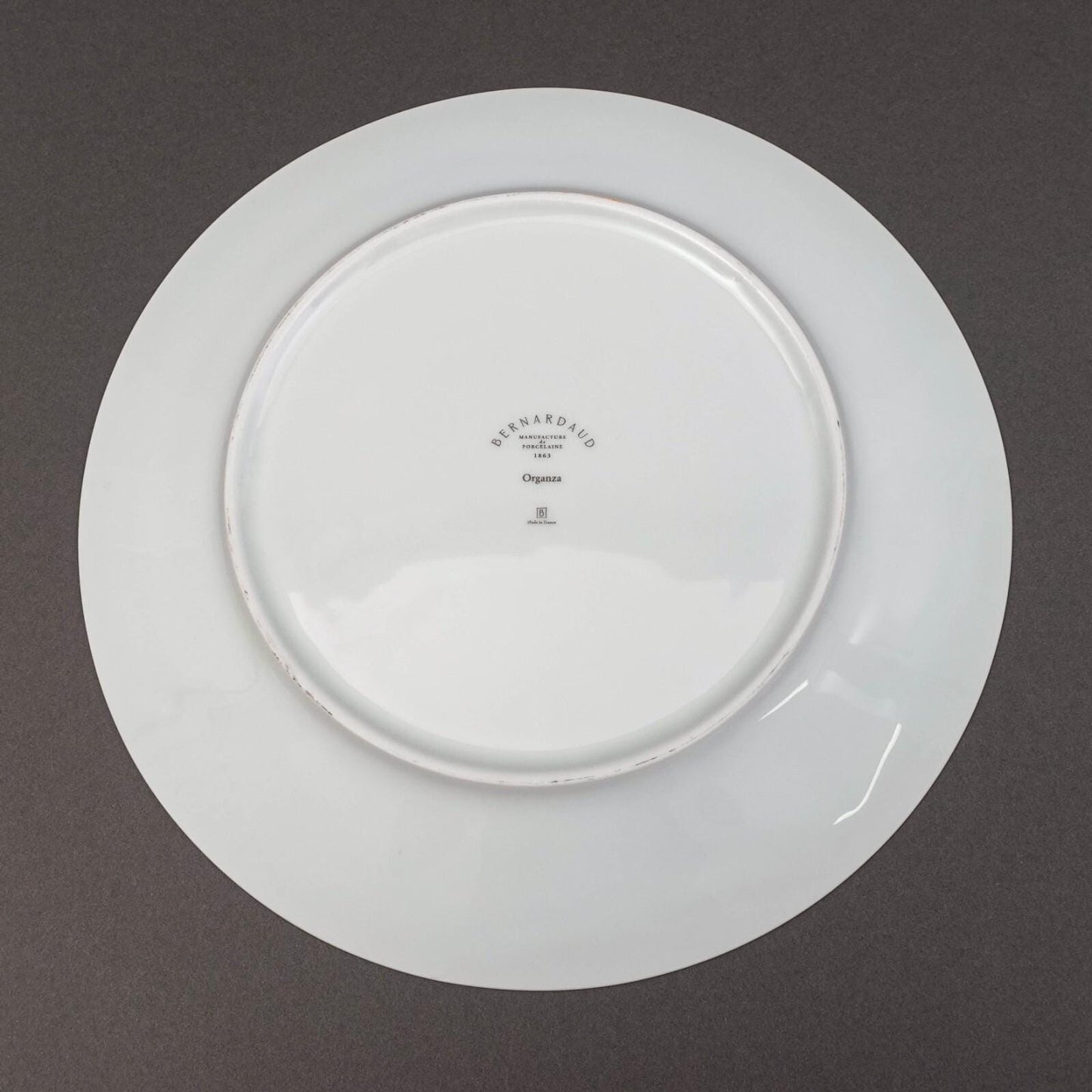 Bernardaud France Organza White Porcelain 11 1/2" Coupe Plate Set Of 4
