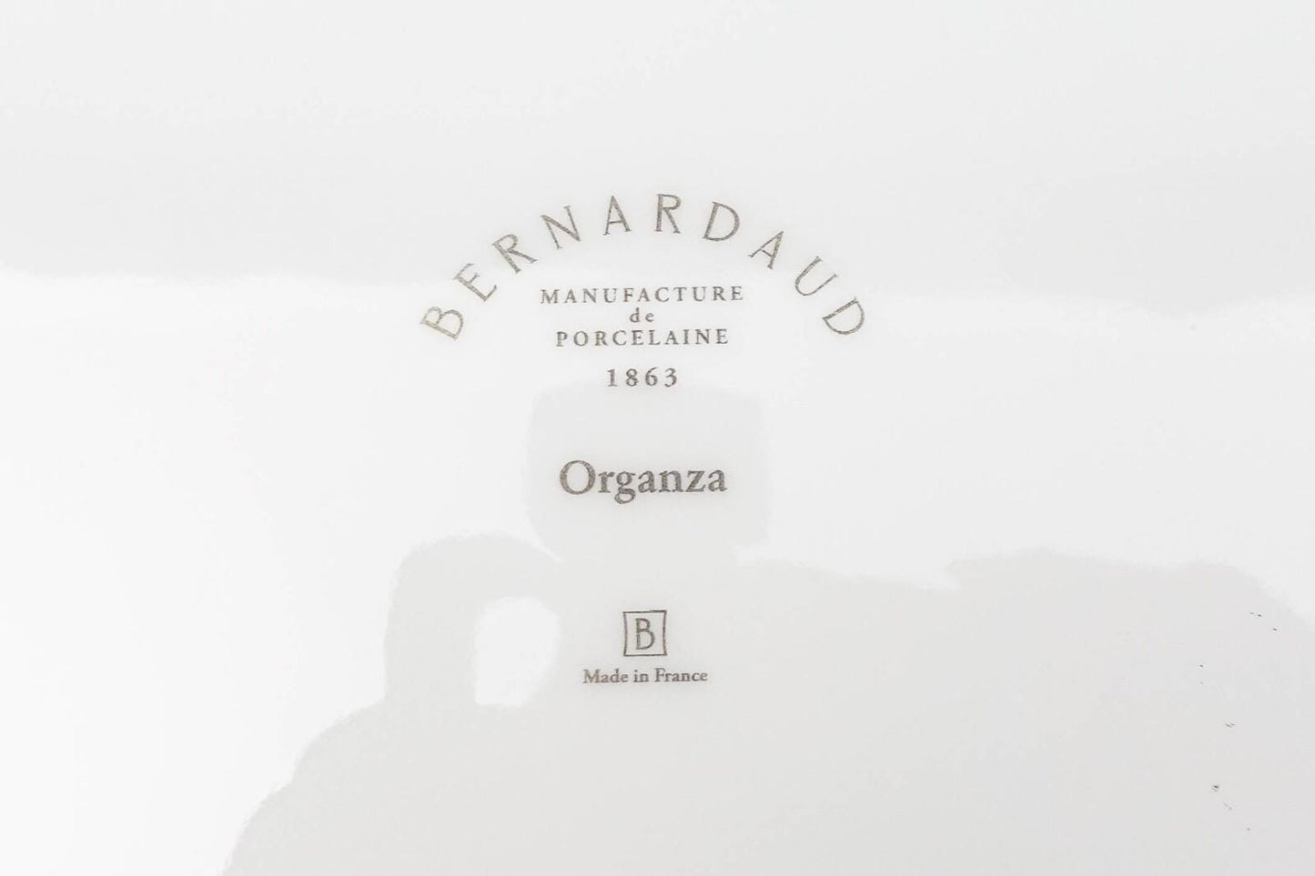 Bernardaud France Organza White Porcelain 11 1/2" Coupe Plate Set Of 3