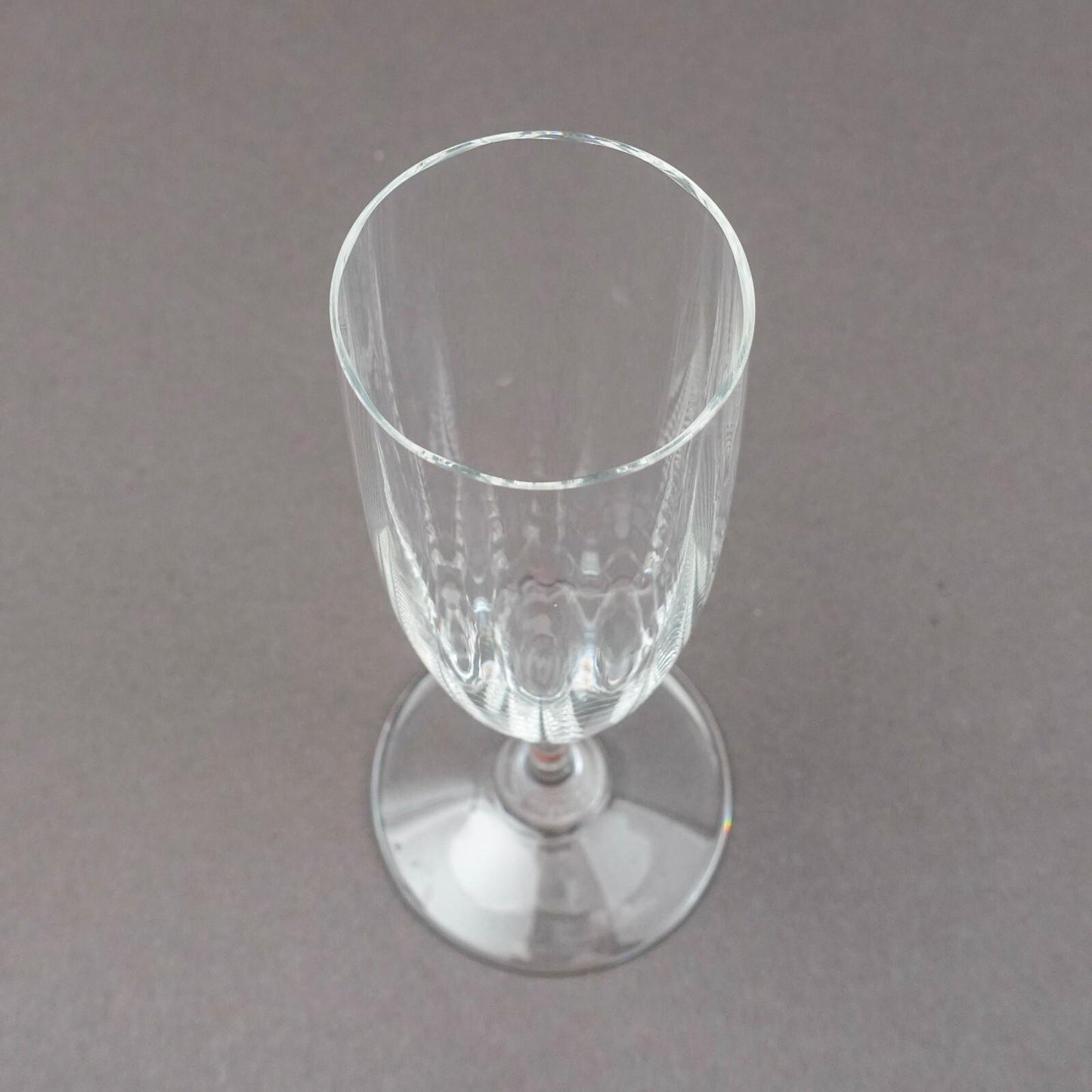 Baccarat France Montaigne Optic Crystal 6 3/4" Champagne Flutes Glasses Set Of 6