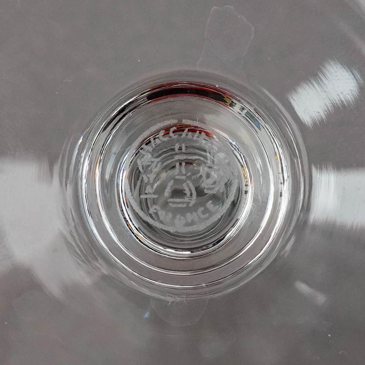 Baccarat France Montaigne Optic Crystal 6 3/4" Champagne Flutes Glasses Set Of 6