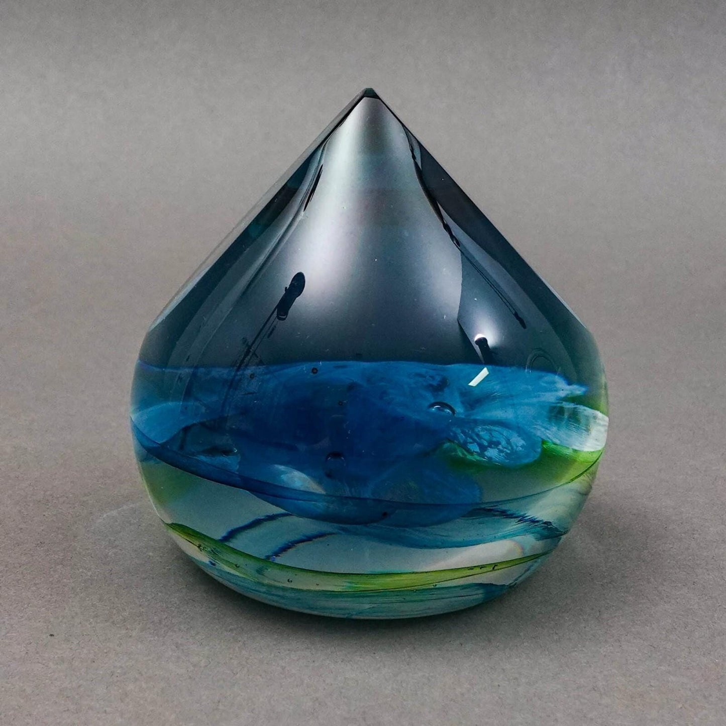 Caithness Scotland Colin Terris Water Lilies Art Glass Paperweight LE 81/250