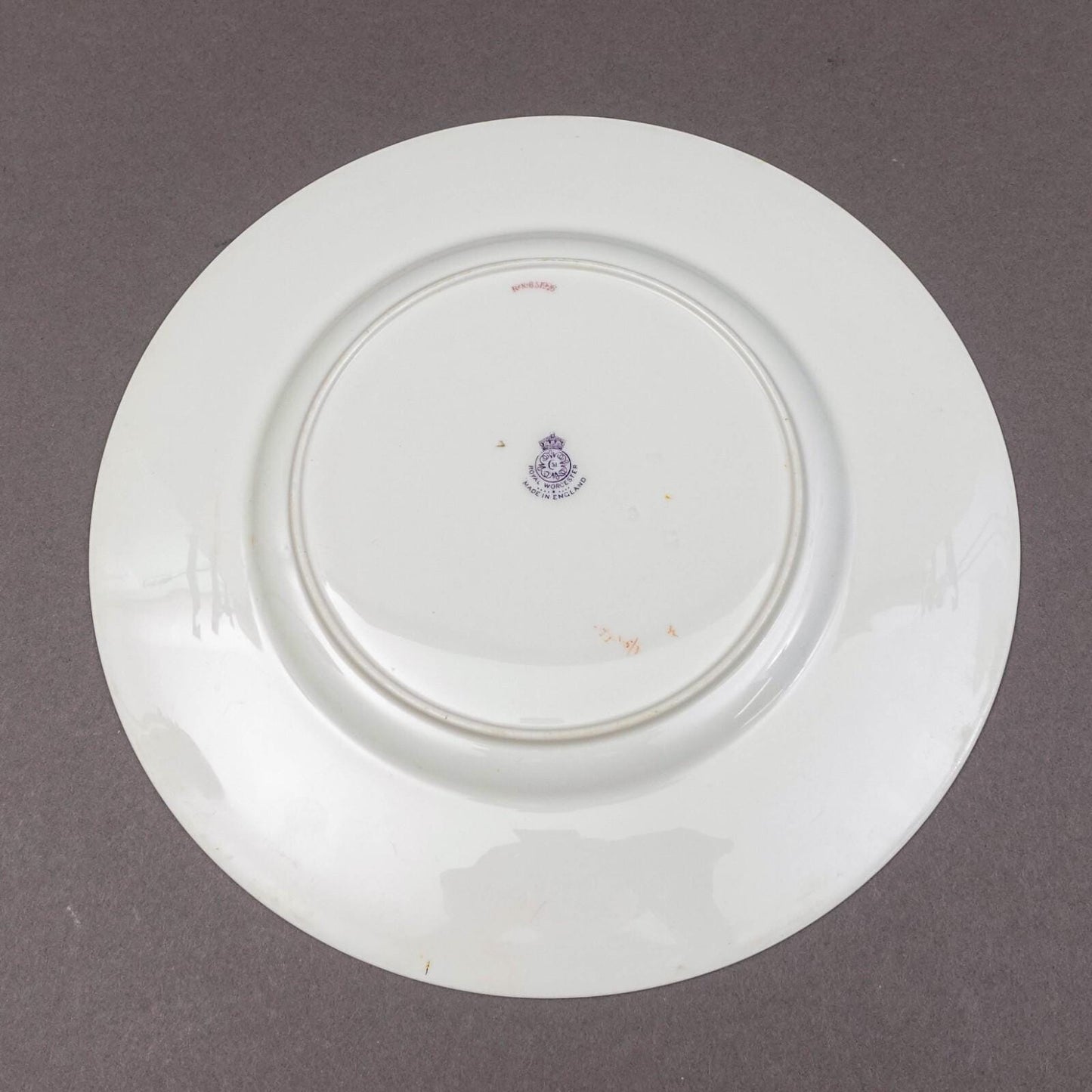 Royal Worcester C2115 Green Pink Roses Porcelain Dinner Plates Set Of 6 (Read)