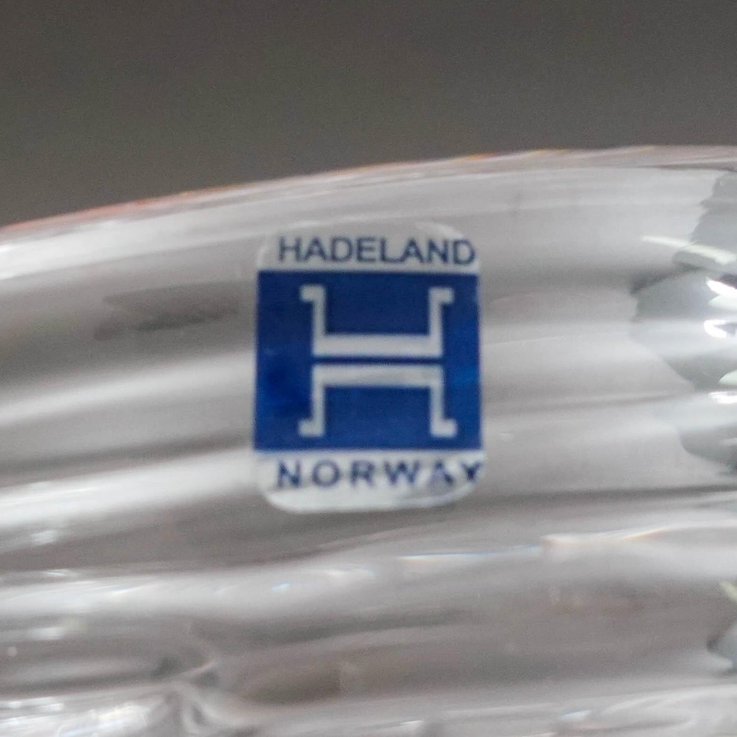 Hadeland Norway Kokong Crystal Tealight Art Glass Candle Holder