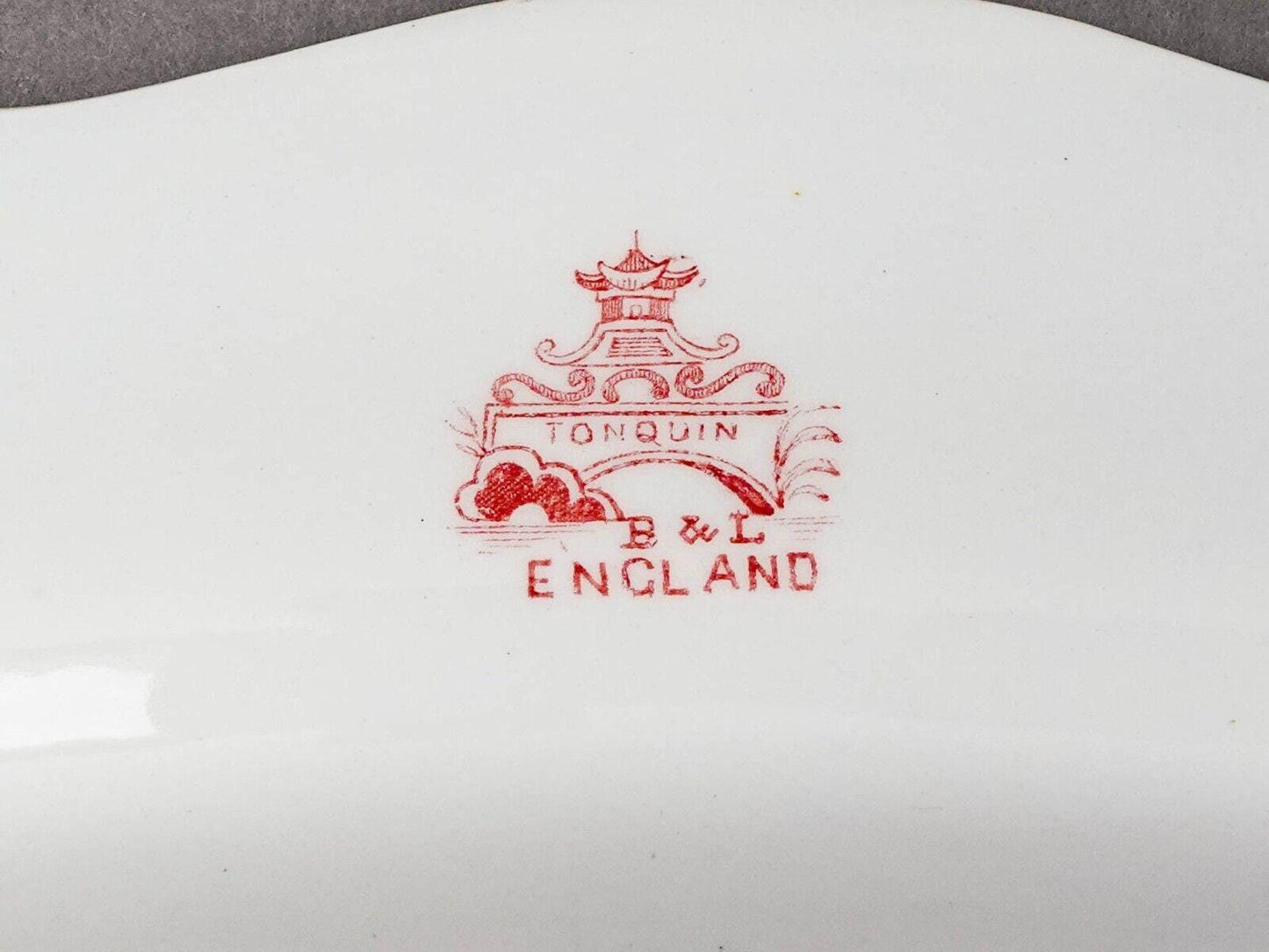 BL Burgess And Leigh England Large Antique Tonquin Porcelain Platter Tray 19.5"