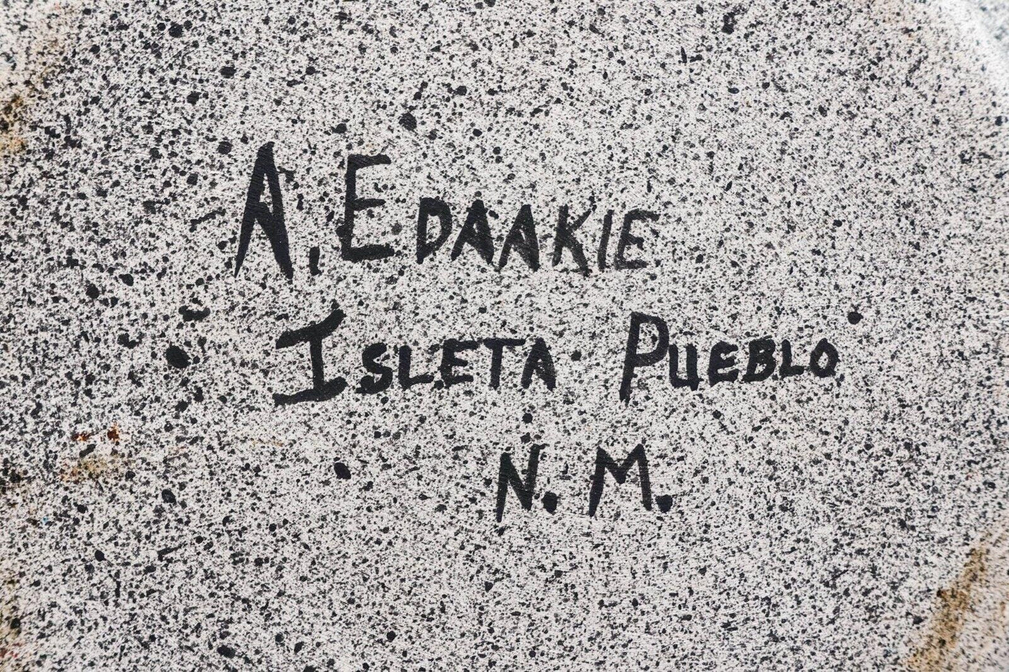 Anthony Edaakie Isleta Pueblo N.M. Hand Painted Kachina Pottery Vase 9.75" Tall