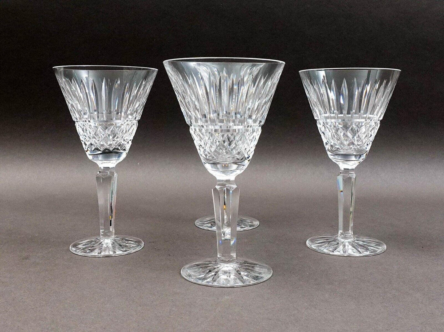 Waterford Crystal Maeve Claret Wine Water Glasses 6 7/8" Set Of 4