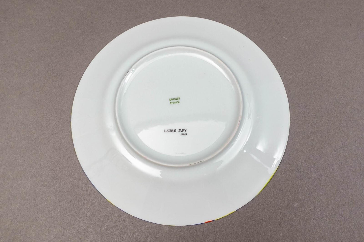 Laure Japy Paris Limoges Jardin Bleu Fruit 8 3/4" Salad Dessert Plates Set Of 3