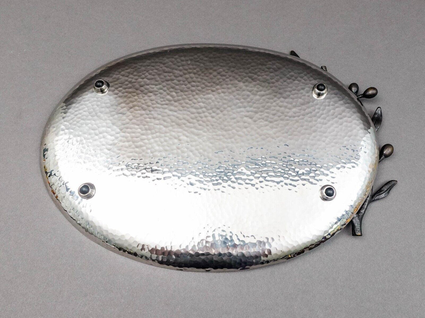 Michael Aram Olive Branch Stainless Steel Serving Platter Tray 14.25"