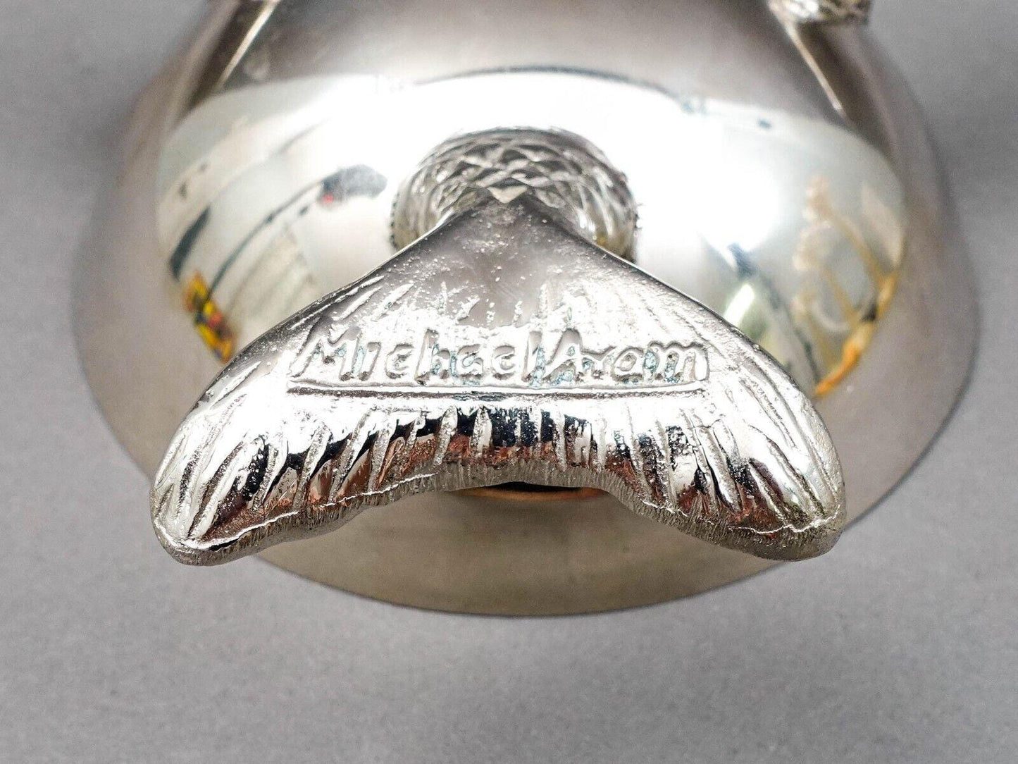 Michael Aram Signed Stainless Steel Mermaid Bowl Dish