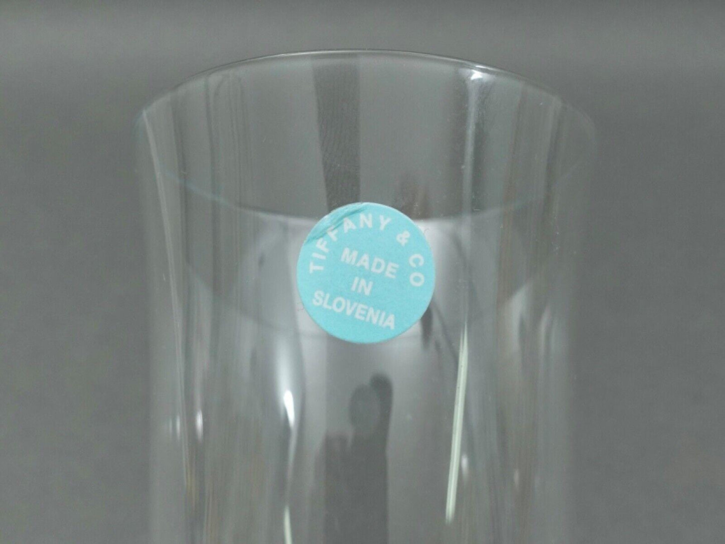 Tiffany & Co Signed Turtle Hare Rabbit Fluted Champagne Crystal Glass Set Of 2