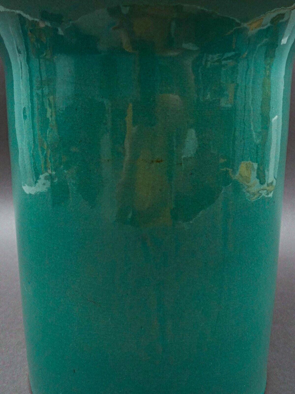 Robinson Ransbottom Roseville, OH Monumental Cog Gear Planter Jardiniere 16 1/2"