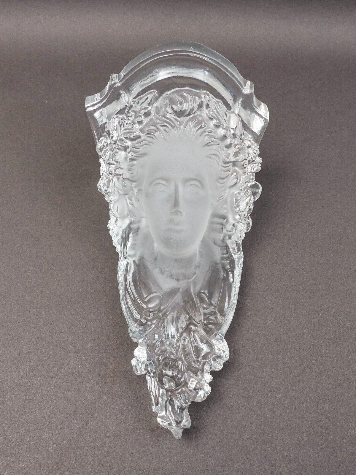 Yaacov Heller Vintage Art Deco Figural Lucite Wall Mounted Sconce Sculpture