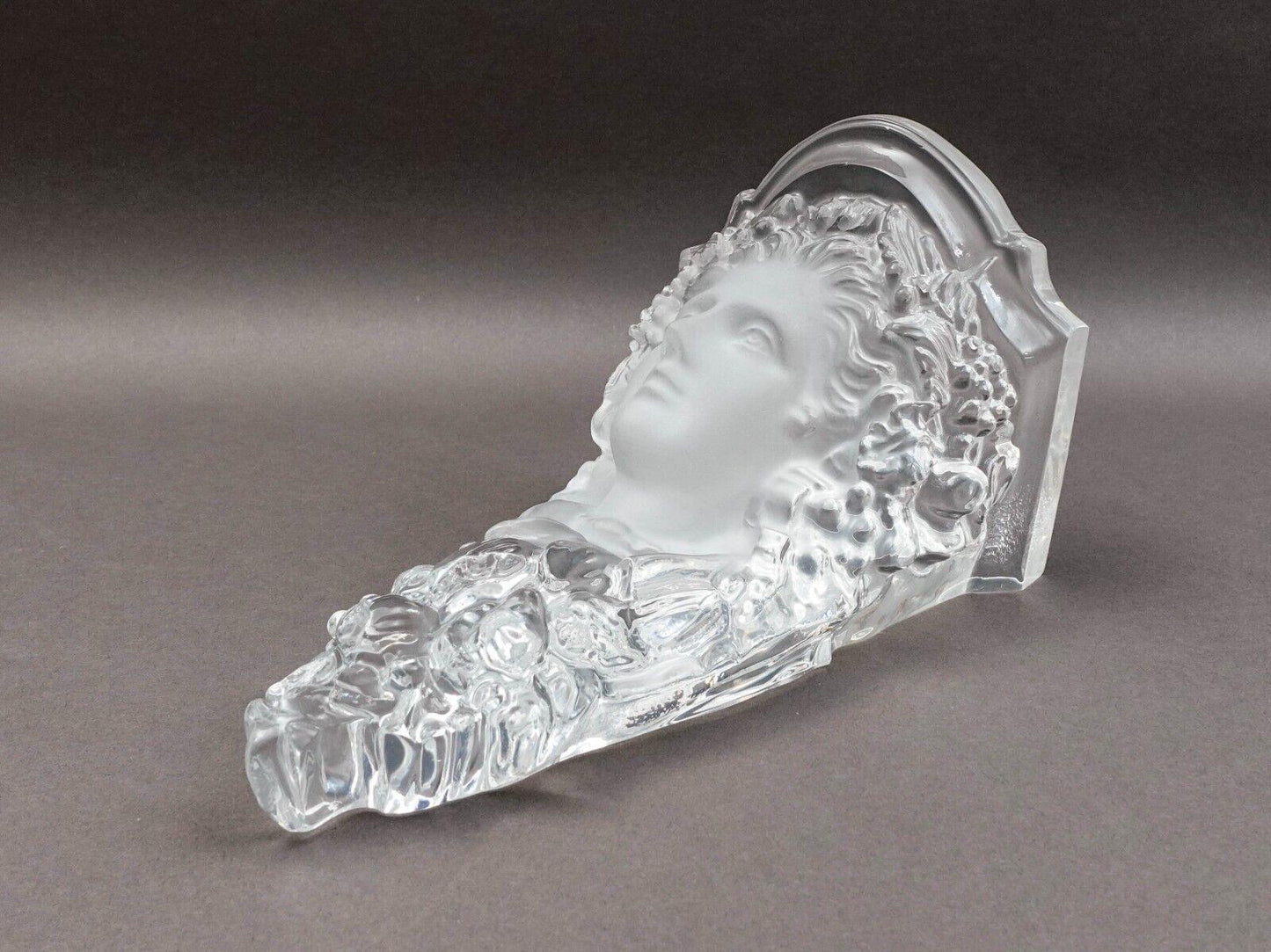 Yaacov Heller Vintage Art Deco Figural Lucite Wall Mounted Sconce Sculpture