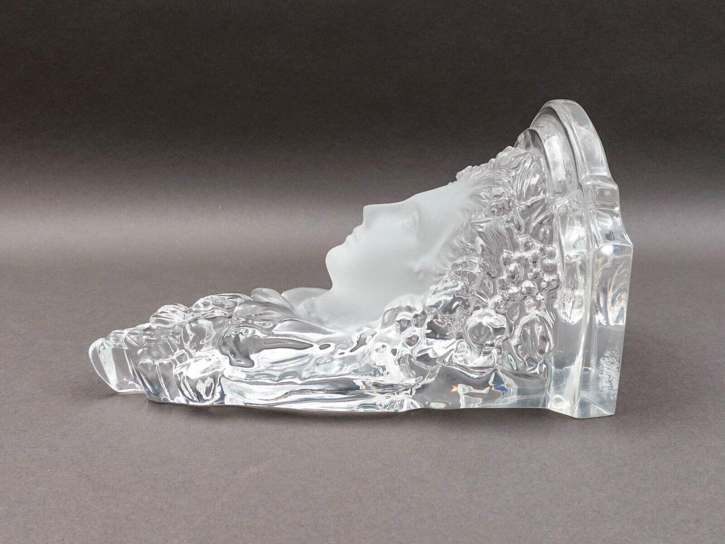 Yaacov Heller Vintage Art Deco Figural Lucite Wall Mounted Sconce Sculpture