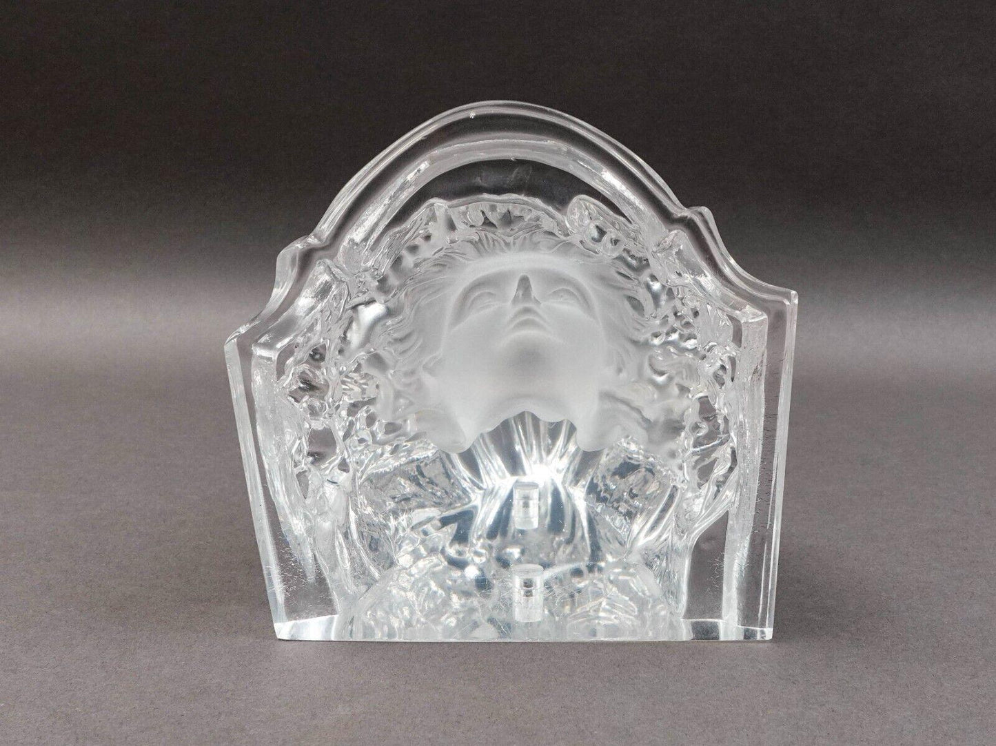 Yaacov Heller Vintage Art Deco Figural Lucite Wall Mounted Sconce Sculpture