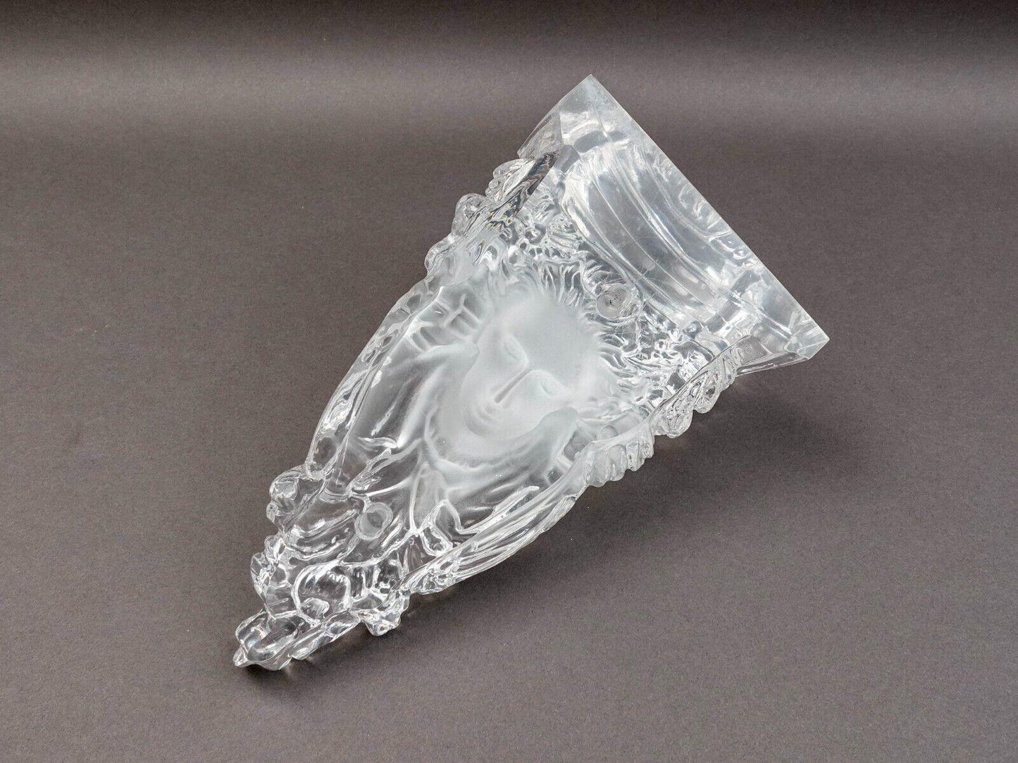 Yaacov Heller Vintage Art Deco Figural Lucite Wall Mounted Sconce Sculpture