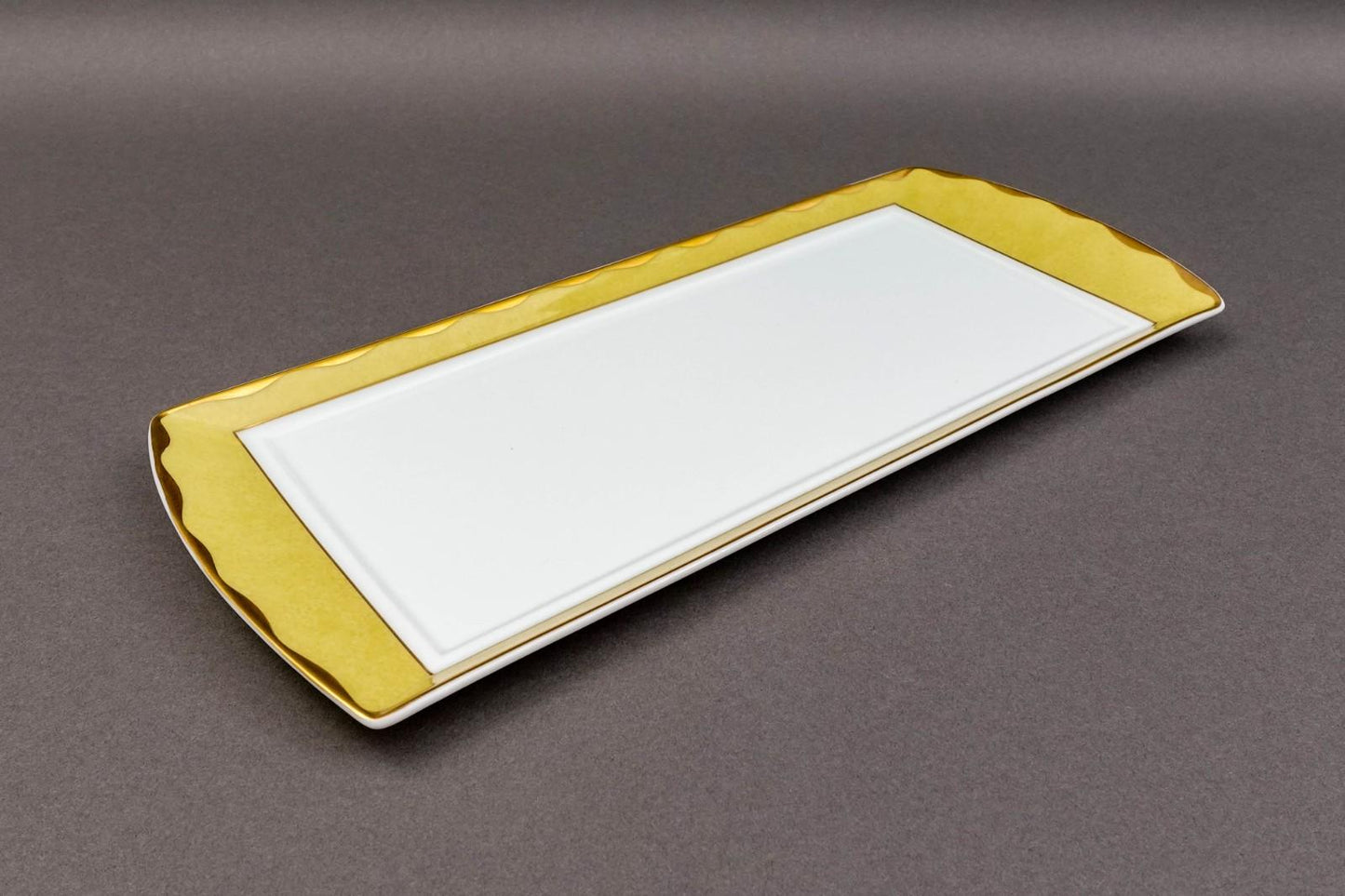 Bernardaud France Tableau Yellow Fusion Plateau Rectangular Sumba Platter Tray