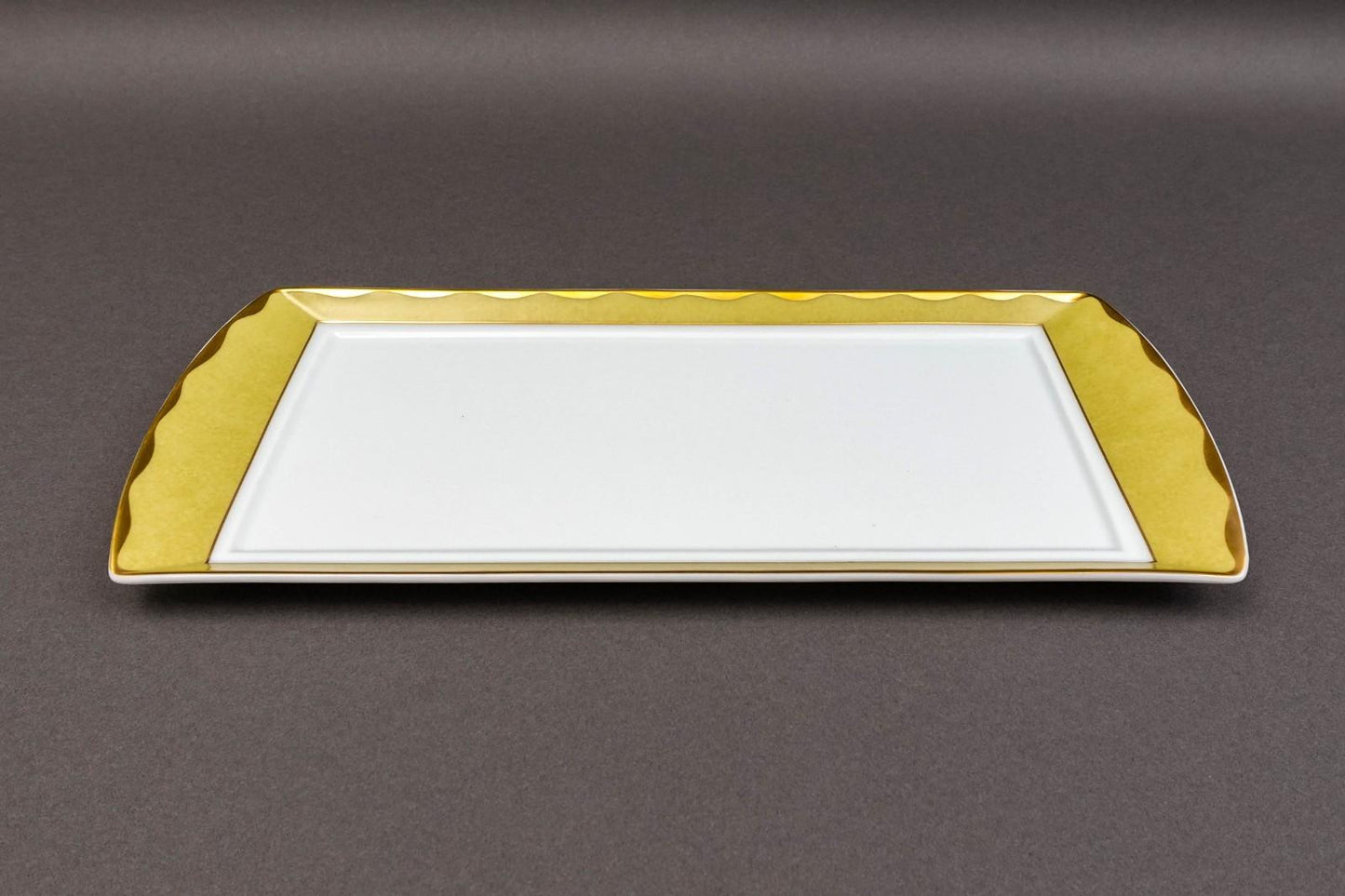 Bernardaud France Tableau Yellow Fusion Plateau Rectangular Sumba Platter Tray