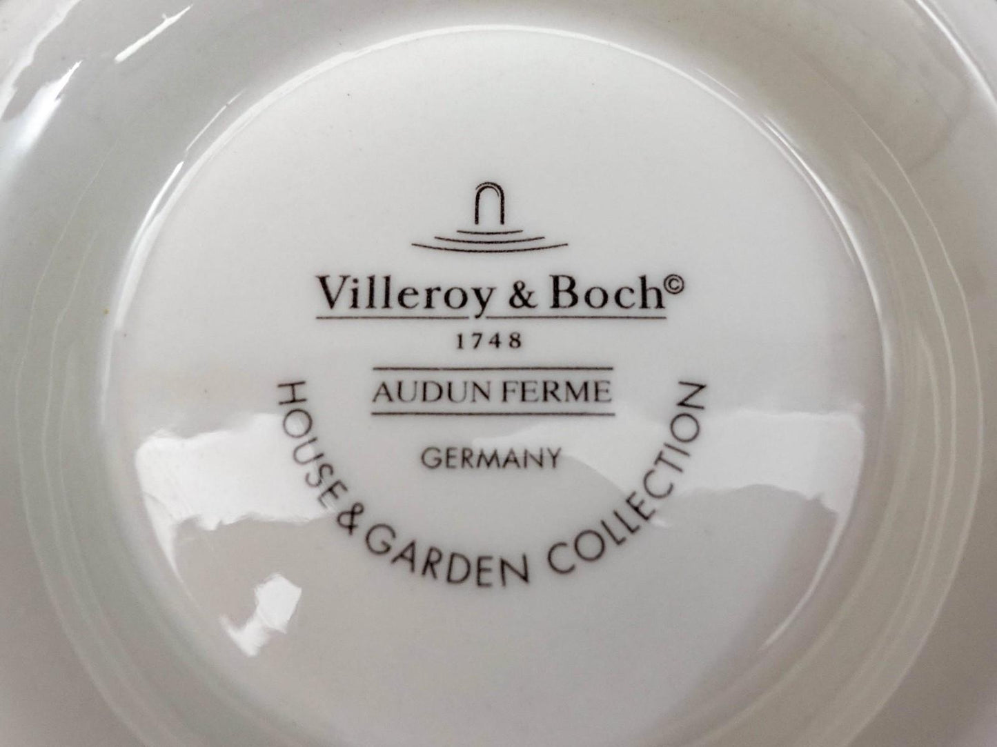 Villeroy & Boch Germany Audun Ferme Lion Head Porcelain Soup Bowl Set of 2
