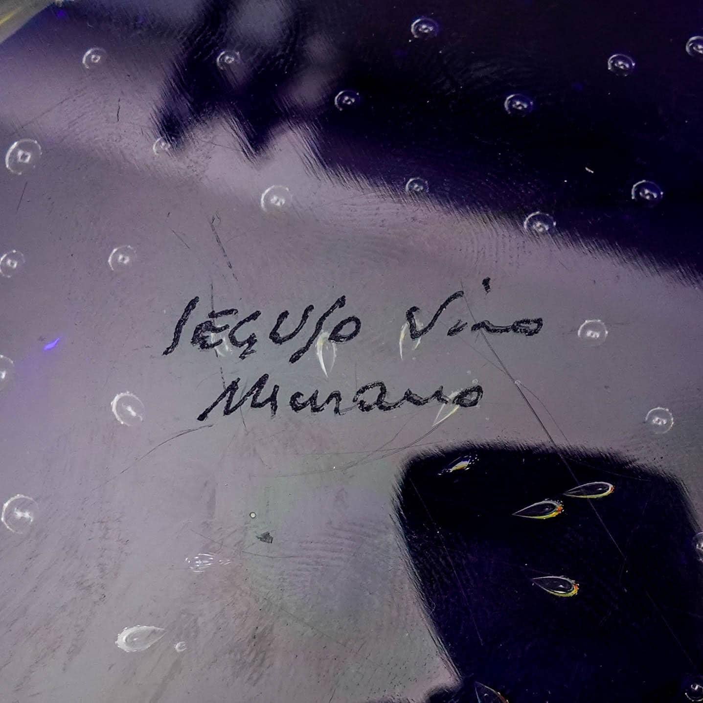 Seguso Viro SIgned Murano Italy Multi Color Art Glass Paperweight Sculpture