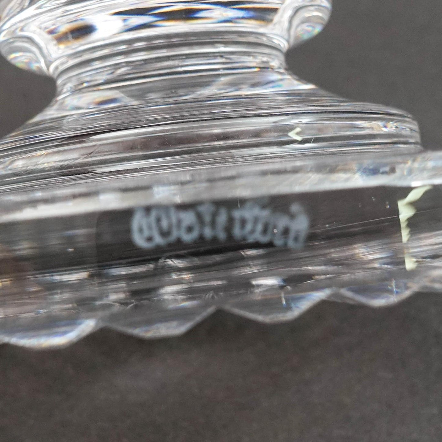 Waterford Crystal Master Cutter Hibernia Footed Vase 8 3/4" (Read)