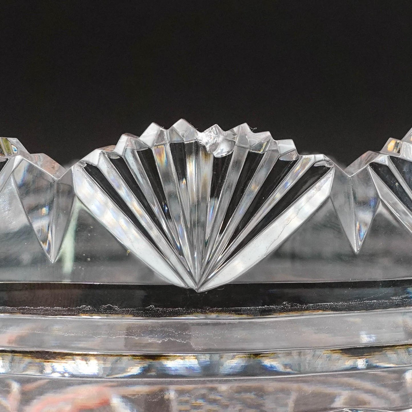 Waterford Crystal Master Cutter Hibernia Footed Vase 8 3/4" (Read)