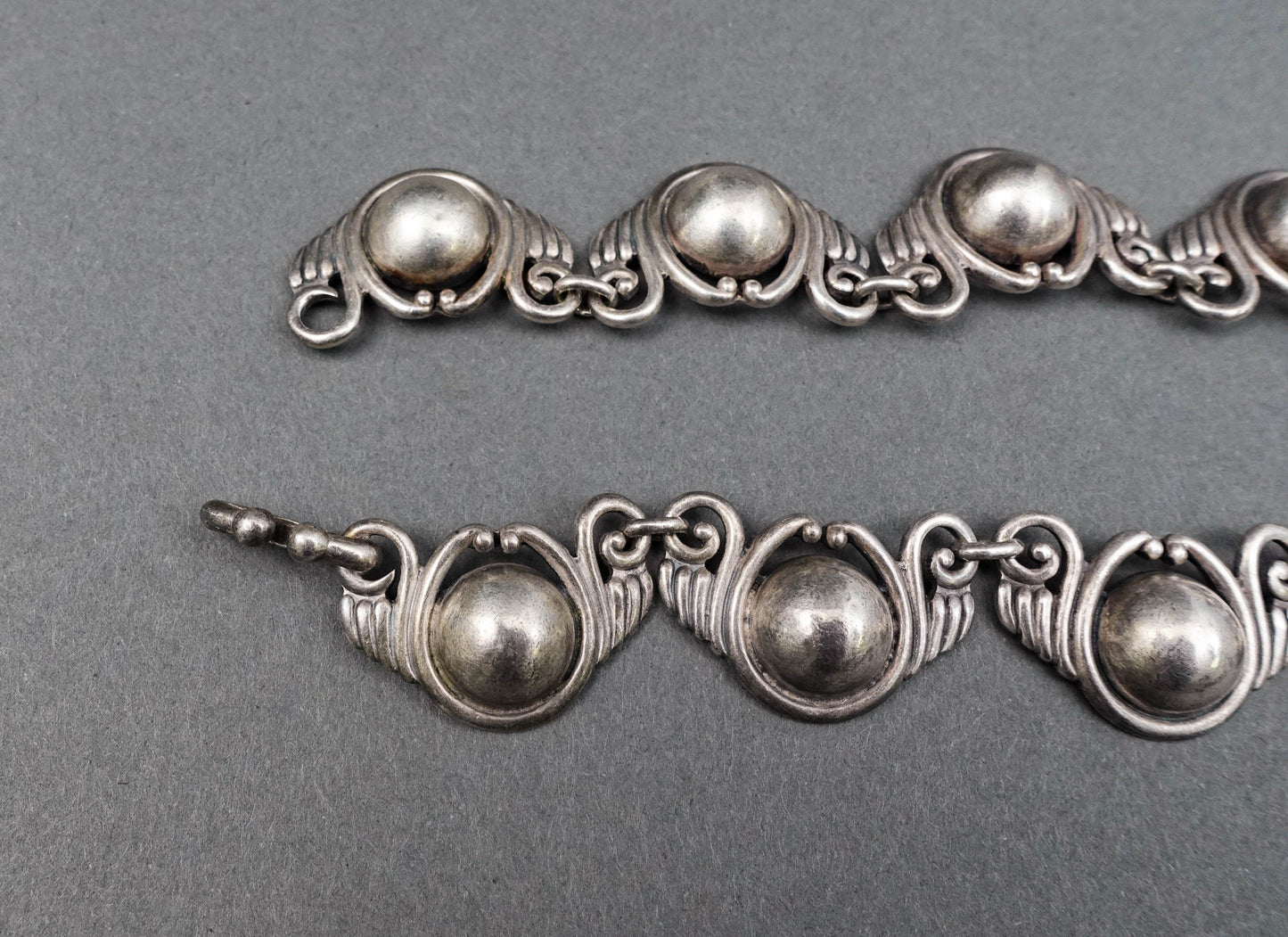 Los Castillos Taxco Mexico Vintage 925 Sterling Silver Choker Necklace 222