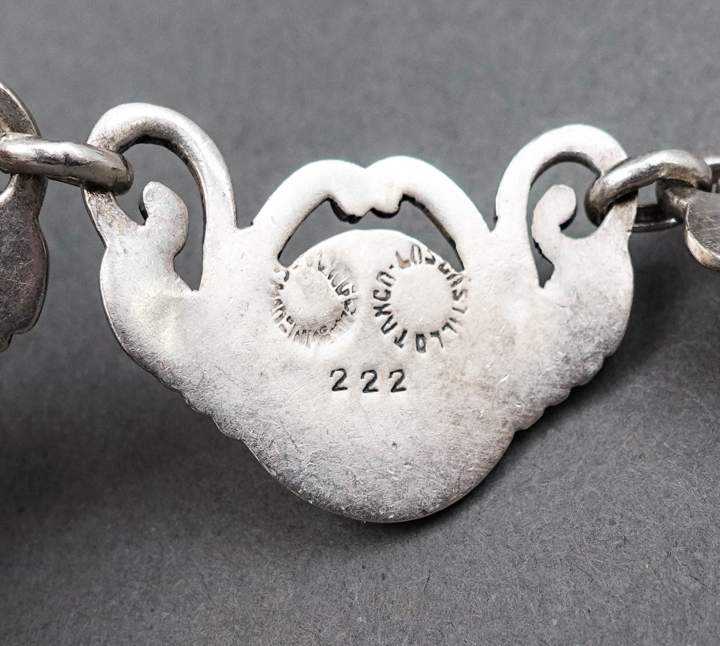 Los Castillos Taxco Mexico Vintage 925 Sterling Silver Choker Necklace 222
