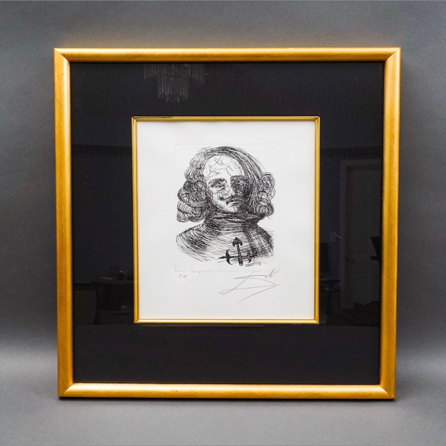 Salvador Dali Signed Velazquez Etching Immortals Of Art Artist Edition EA