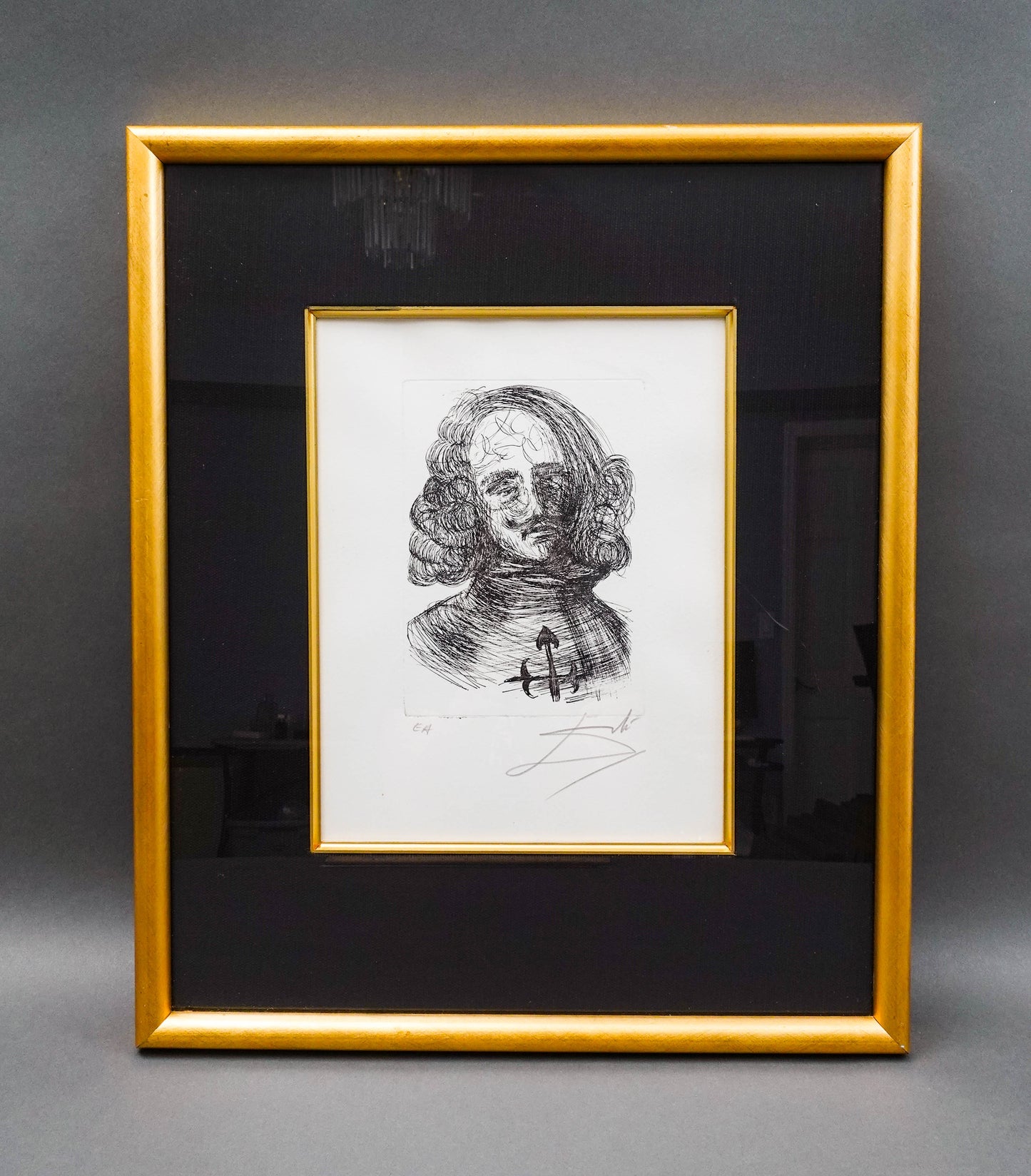 Salvador Dali Signed Velazquez Etching Immortals Of Art Artist Edition EA