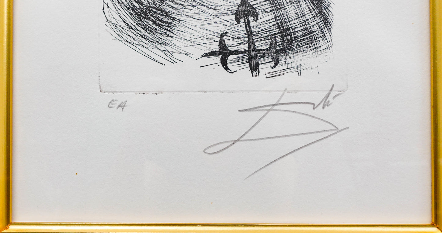 Salvador Dali Signed Velazquez Etching Immortals Of Art Artist Edition EA